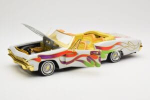 Chevrolet Impala Lowrider White Metallic Hot Wheels 1:18 27635 Metall — bild 2 av 8