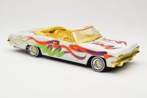 Chevrolet Impala Lowrider White Metallic Hot Wheels 1:18 27635 Metall — bild 6 av 8