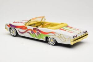 Chevrolet Impala Lowrider White Metallic Hot Wheels 1:18 27635 Metall — bild 7 av 8