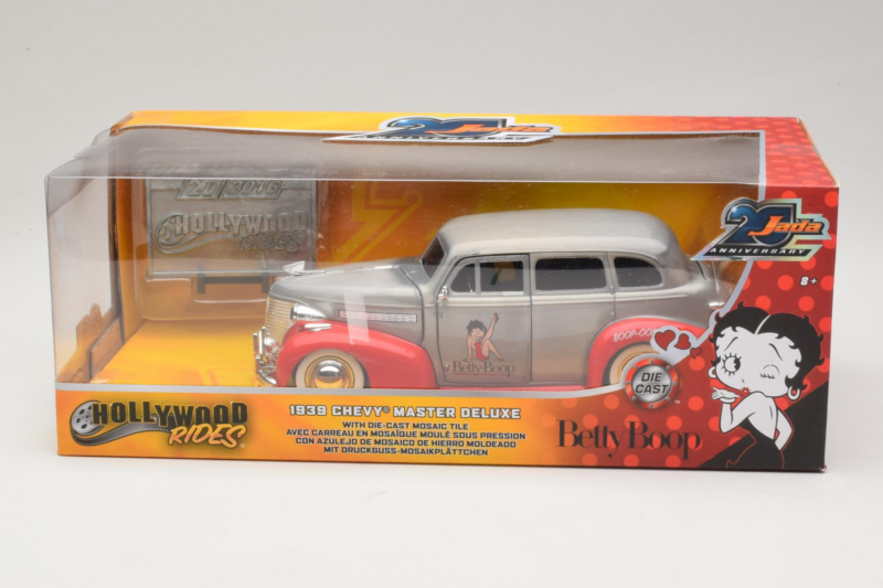 Chevrolet Master Deluxe Dark Silver Metallic Red Jada 1:24 Chevrolet Master Deluxe Dark Silver Metallic Red Jada 1:24 253745012 Metall
