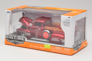Chevrolet Pickup Bigtime Kustoms Röd Jada 1:24 96802 Metall — bild 3 av 3
