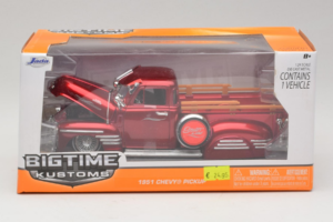 Chevrolet Pickup Bigtime Kustoms Röd Jada 1:24 96802 Metall