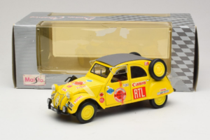 Citroen 2CV Rally Gul Maisto 1:18 56032 Metall — bild 6 av 6