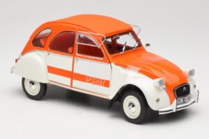 Citroen 2CV Spot Orange & Vit Solido 1:18 421183600 Metall — bild 6 av 8