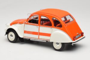 Citroen 2CV Spot Orange & Vit Solido 1:18 421183600 Metall — bild 7 av 8