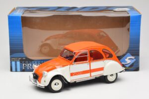 Citroen 2CV Spot Orange & Vit Solido 1:18 421183600 Metall — bild 8 av 8