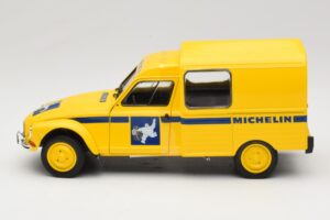 Citroen Acadiane Michelin Gul Solido 1:18 S1800406 Metall — bild 3 av 6