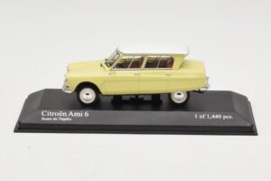 Citroen Ami 6 Gul Vit Minichamps 1:43 400111661 Metall