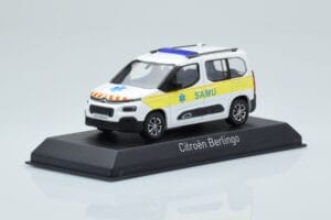 Citroen Berlingo Ambulance SAMU Vit Gul Norev 1:43 155769 Metall — bild 2 av 4