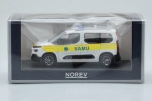 Citroen Berlingo Ambulance SAMU Vit Gul Norev 1:43 155769 Metall — bild 4 av 4