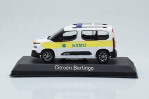 Citroen Berlingo Ambulance SAMU Vit Gul Norev 1:43 155769 Metall