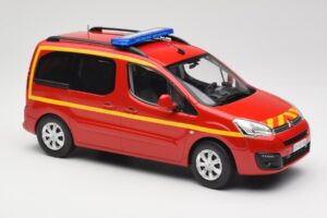Citroen Berlingo II Pompiers Röd Norev 1:18 181641 Metall — bild 4 av 6