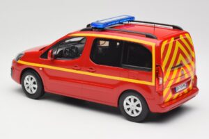 Citroen Berlingo II Pompiers Röd Norev 1:18 181641 Metall — bild 5 av 6