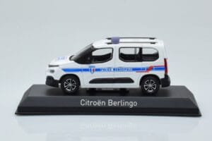 Citroen Berlingo Police Municipale v1 Vit Blå Norev 1:43 155767 Metall