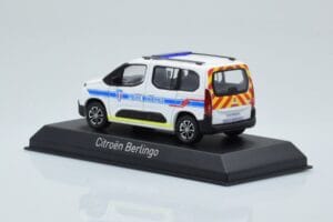 Citroen Berlingo Police Municipale v2 Vit Blå Norev 1:43 155768 Metall — bild 3 av 4