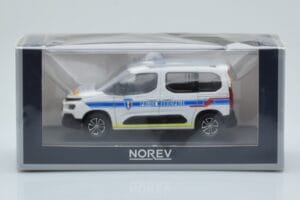 Citroen Berlingo Police Municipale v2 Vit Blå Norev 1:43 155768 Metall — bild 4 av 4