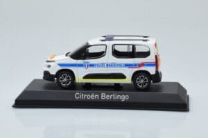 Citroen Berlingo Police Municipale v2 Vit Blå Norev 1:43 155768 Metall