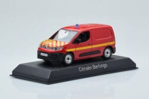Citroen Berlingo Van Sapeurs Pompiers Röd Norev 1:43 155772 Metall — bild 2 av 4