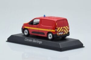 Citroen Berlingo Van Sapeurs Pompiers Röd Norev 1:43 155772 Metall — bild 3 av 4