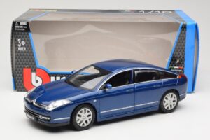 Citroen C6 Blå Bburago 1:18 18-12073 Metall — bild 8 av 8