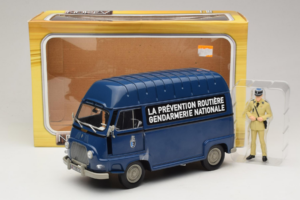 Citroen Estafette Gendarmerie Blå Med Figur Norev 1:18 185165 Metall — bild 6 av 6