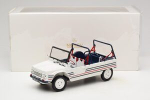 Citroen Mehari Blå Vit Röd Norev 1:18 181805 Metall — bild 7 av 7