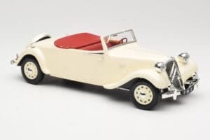 Citroen Traction Avant 11B Cabriolet Kräm Norev 1:18 181440 Metall — bild 4 av 6