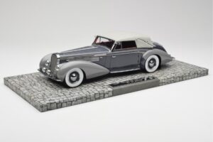 Delage D8 120 Cabriolet Grå & Mörkgrå Minichamps 1:18 107115134 Metall