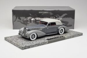 Delage D8 120 Cabriolet Grå & Mörkgrå Minichamps 1:18 107115134 Metall — bild 6 av 6