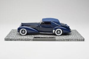 Delage D8-120 Cabriolet Two Tone Blå Minichamps 1:18 107115132 Resin — bild 3 av 6