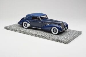Delage D8-120 Cabriolet Two Tone Blå Minichamps 1:18 107115132 Resin — bild 4 av 6