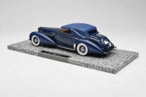 Delage D8-120 Cabriolet Two Tone Blå Minichamps 1:18 107115132 Resin — bild 5 av 6