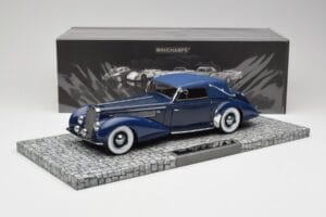 Delage D8-120 Cabriolet Two Tone Blå Minichamps 1:18 107115132 Resin — bild 6 av 6