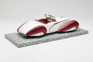 Delahaye Type 135 M Cabriolet Vit Röd Minichamps 1:18 107116161 Resin — bild 2 av 6