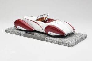 Delahaye Type 135 M Cabriolet Vit Röd Minichamps 1:18 107116161 Resin — bild 5 av 6