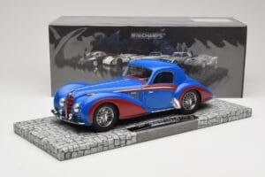Delahaye Type 145 V12 Coupe Blå Röd Minichamps 1:18 107116121 Resin — bild 6 av 6
