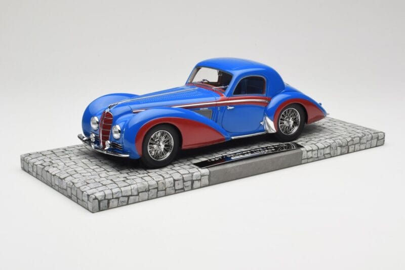 Delahaye Type 145 V12 Coupe Blå Röd Minichamps 1:18 107116121 Resin