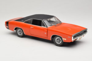 Dodge Charger R/T Orange & Svart American Muscle 1:18 39314 Metall — bild 6 av 8