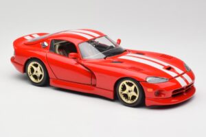 Dodge Viper GTS Röd Bburago 1:18 3075 Metall — bild 6 av 8