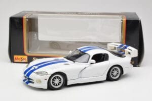 Dodge Viper GTS-R GT2 Vit 1997 Maisto 1:18 50316 Metall — bild 8 av 8