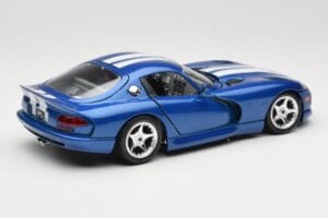 Dodge Viper GTS SR II Blå med Vita Ränder Bburago 1:18 3330 Metall — bild 3 av 8