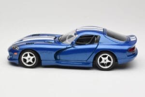 Dodge Viper GTS SR II Blå med Vita Ränder Bburago 1:18 3330 Metall — bild 4 av 8
