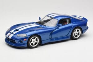 Dodge Viper GTS SR II Blå med Vita Ränder Bburago 1:18 3330 Metall
