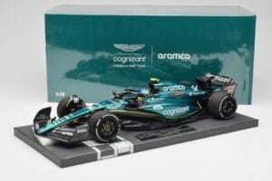 Aston Martin AMR23 #14 F. Alonso 3rd Place Saudi Arabian GP 2023 Minichamps 1:18 117230214 Metall — bild 7 av 7