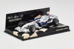 BMW Sauber F1.08 #5 N. Heidfeld Showcar 2008 Minichamps 1:43 400080083 Metall — bild 2 av 5
