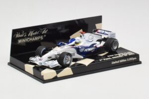 BMW Sauber F1.06 #10 N. Heidfeld Hungarian GP 3rd Place 2006 Minichamps 1:43 400060116 Metall — bild 2 av 5