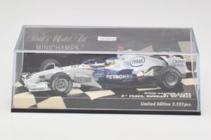 BMW Sauber F1.06 #10 N. Heidfeld Hungarian GP 3rd Place 2006 Minichamps 1:43 400060116 Metall — bild 5 av 5