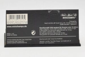 Brabham BMW BT52B A. Senna Test Car Paul Ricard 14 November 1983 Minichamps 1:43 540834399 Metall — bild 4 av 5