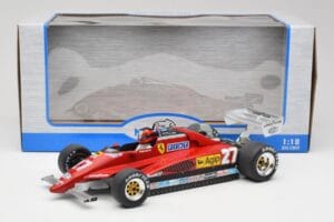 Ferrari 126C2 #27 G. Villeneuve GP Belgium 1982 MCG 1:18 MCG18629F Metall — bild 6 av 6