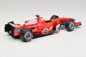 Ferrari 248 F1 #5 M. Schumacher German GP Hockenheimring 2006 Hot Wheels 1:18 J2887 Metall — bild 2 av 6